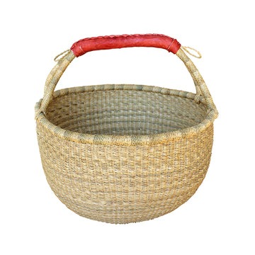 G-138A NATURAL Large Round Basket = 4 per Case