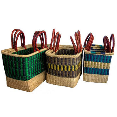 G-145 Set of 3 Rectangle Baskets = 2 Sets of 3 per Case