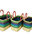 G-145 Set of 3 Rectangle Baskets = 2 Sets of 3 per Case