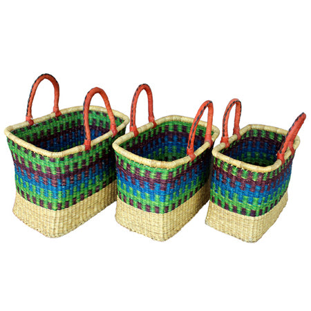 G-145 Set of 3 Rectangle Baskets = 2 Sets of 3 per Case