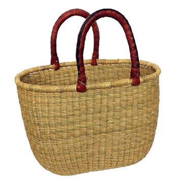 NATURAL Large Oval Basket