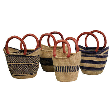 G-133N+: NAVY/NATURAL Mini Shopping Tote = 4 per case