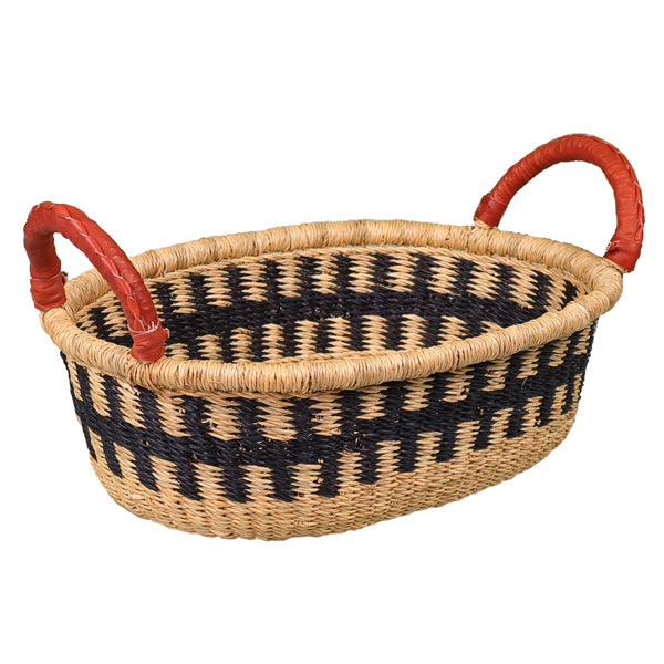 NAVY/NATURAL Bread Basket